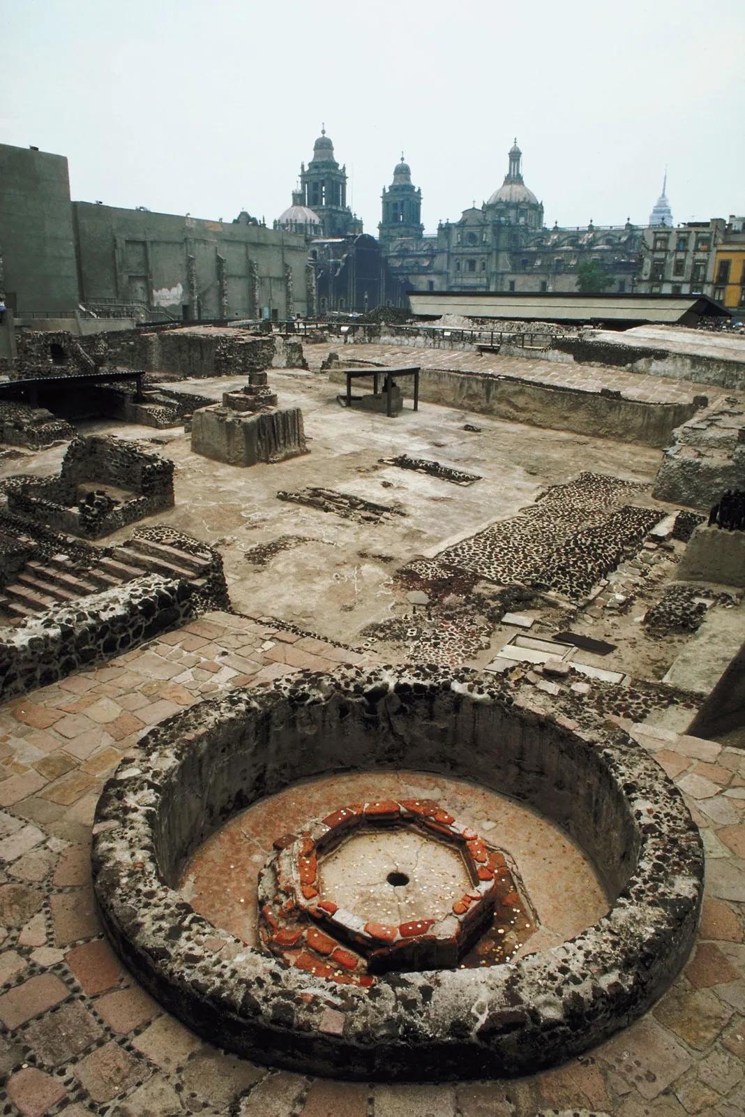 Aztec temples in Mexico