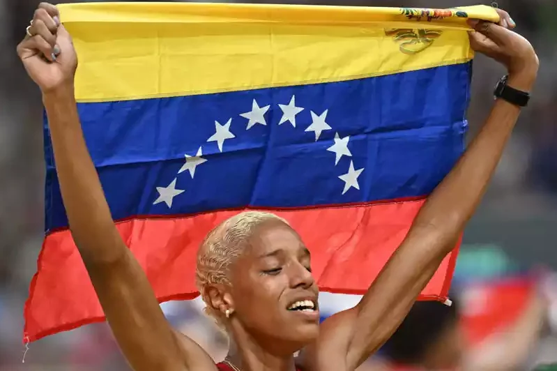 The athlete Yulimar Rojas, the Venezuelan heroine of athletics