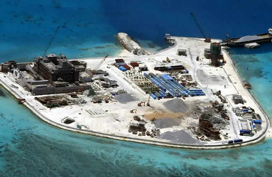 Philippines government prevented the construction of an artificial island