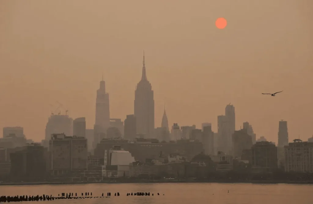 Alert for poor air quality in New York City