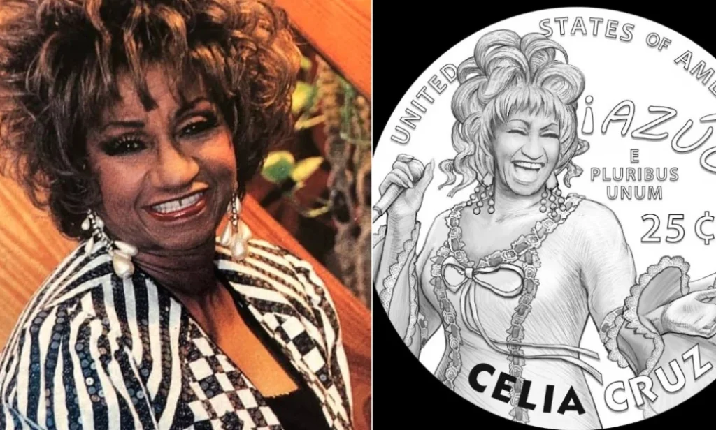 Celia Cruz on the 25-cent coin 2024