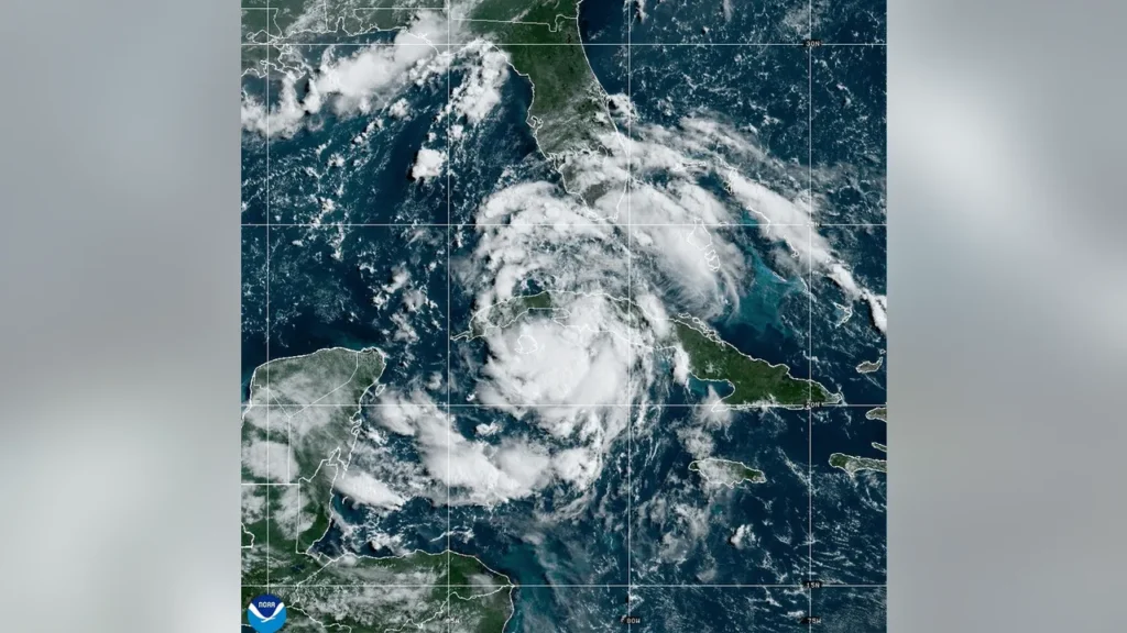 Tropical Depression Debby grows stronger